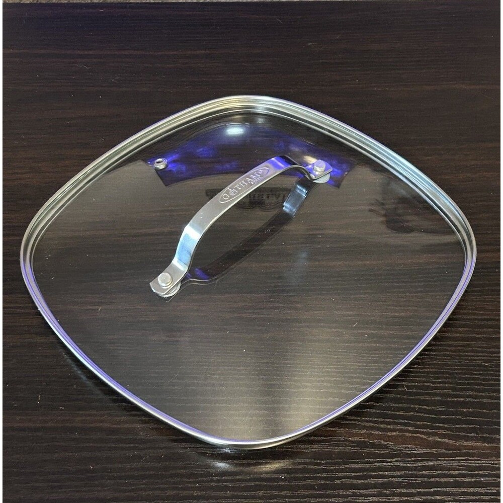 Gotham Steel Square Glass Replacement Lid 9.5” Vented Stainless Rim Lid Only